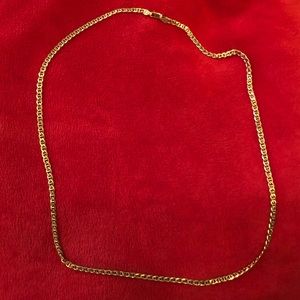 18k plated gold necklace